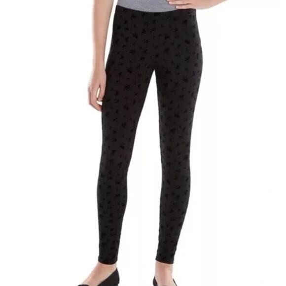 Disney x LC Lauren Conrad Bambi black leggings size small - Picture 1 of 4